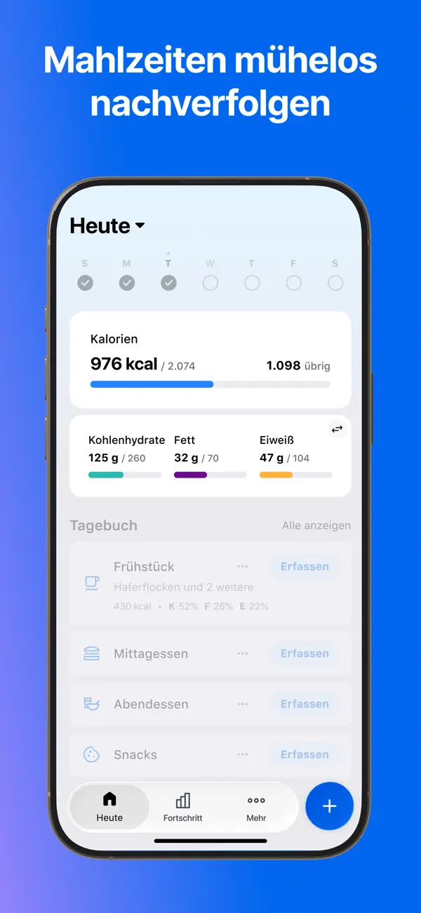 MyFitnessPal: Calorie Counter iPhone App Screenshot 6 – Gesundheit & Fitness