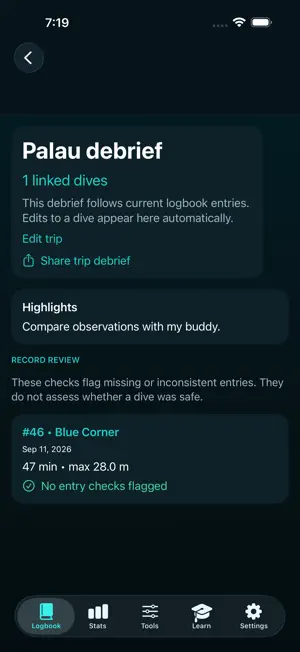 Fathomline: Scuba Dive Log screenshot 3
