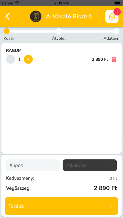 A-Vasaló Bisztró Screenshot