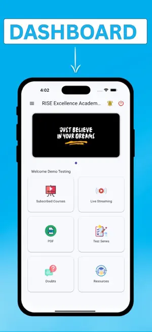 RISE Excellence Academy LMS screenshot 2