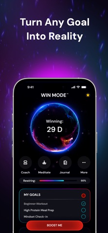 WinMode: Goal & Habit AI Coach screenshot