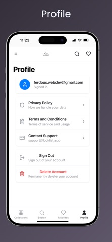 Look List screenshot