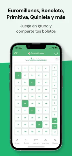 Captura de pantalla de TuLotero Compra Lotería Online en iPhone 2
