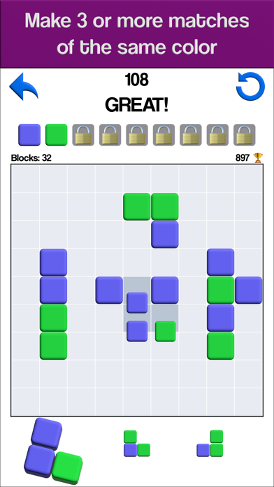 Screenshot #2 pour 1010 Colour Blocks