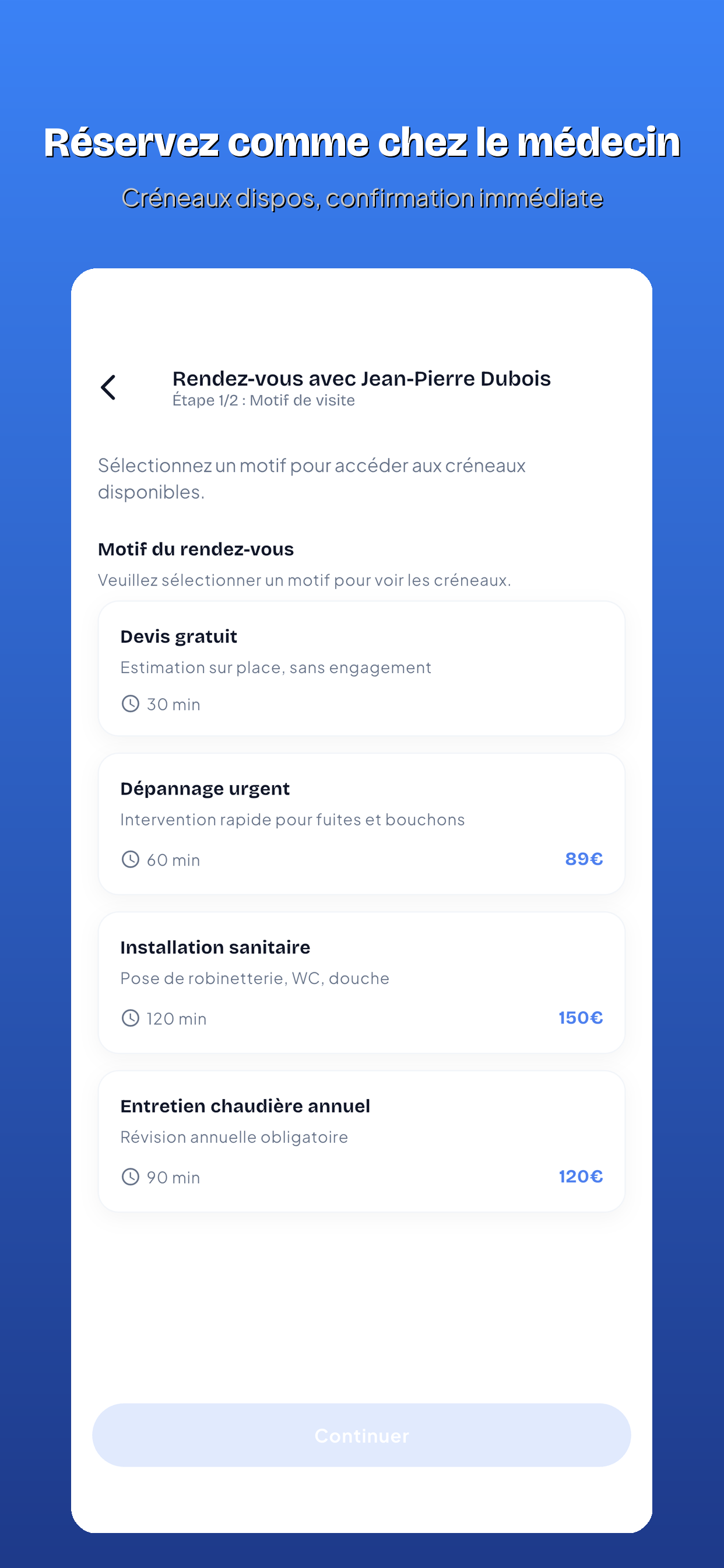 iciArtisan : devis local screenshot 3