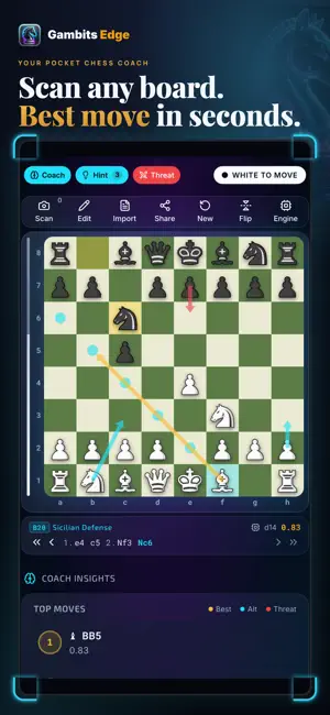 Gambits Edge: Chess Scanner screenshot 1