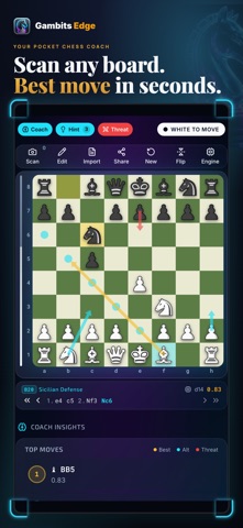 Gambits Edge: Chess Scanner Screenshot 1 of 8
