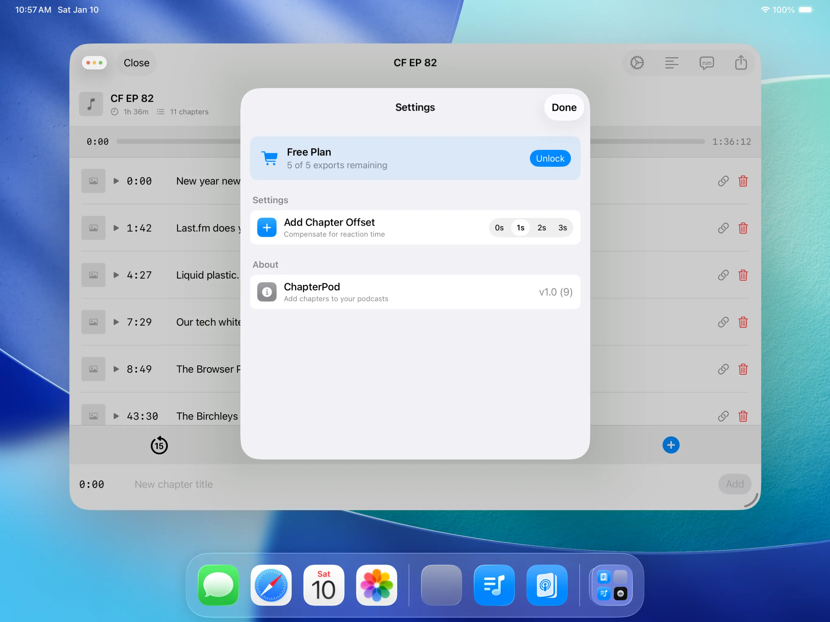 #3. ChapterPod (iOS) بواسطة: Matt Birchler
