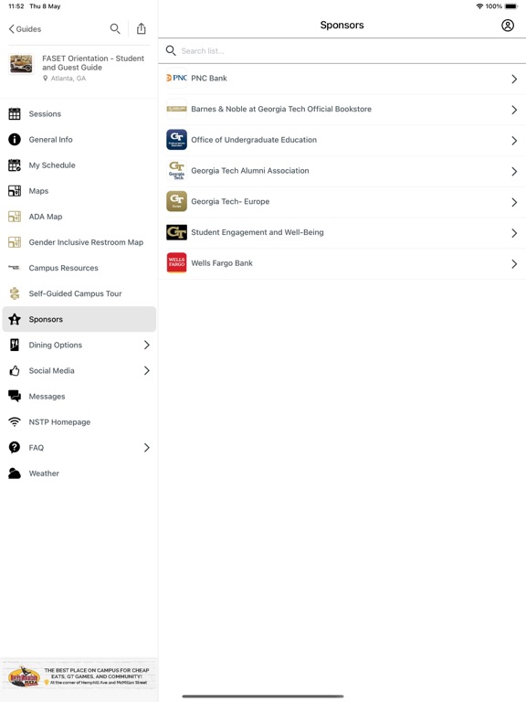 Screenshot #5 pour Georgia Tech Guidebook
