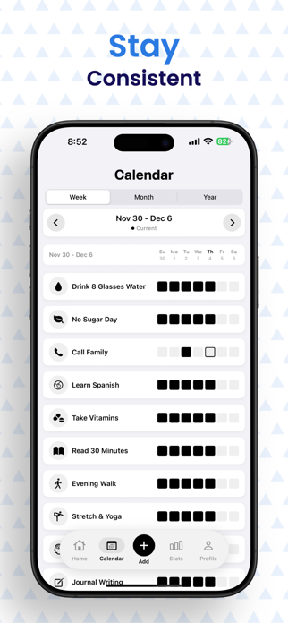 Milestone: Habit Tracker Screenshot 3 of 6