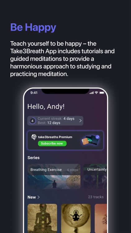 Take3Breaths Guided Meditation screenshot-7