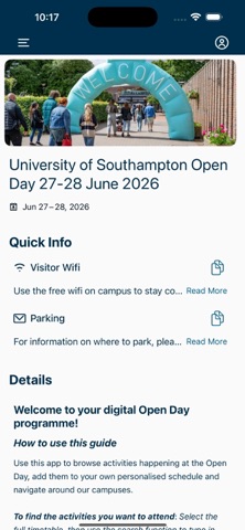 Visit Uni of Southampton screenshot