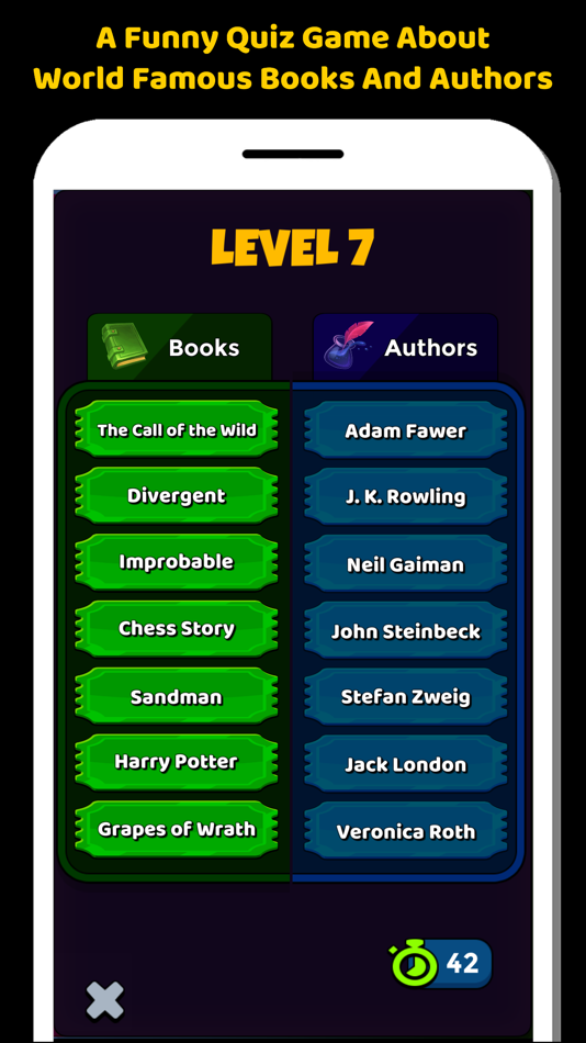 #3. Books And Literature Quiz Game (iOS) 由: Sumeyye Gumus Uzun