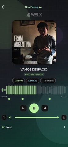 WELX iPhone screenshot
