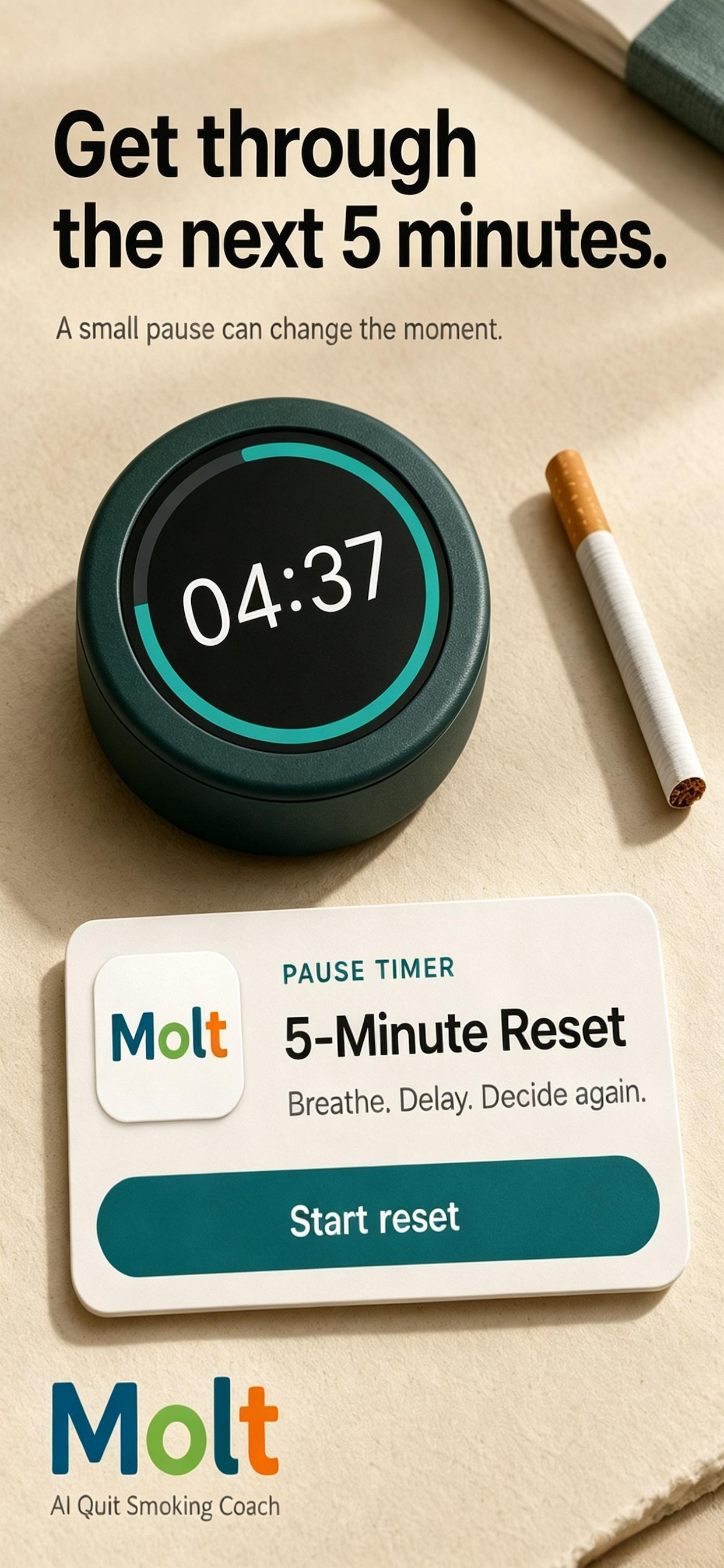 MoltAI: Quit Smoking Coach screenshot 3