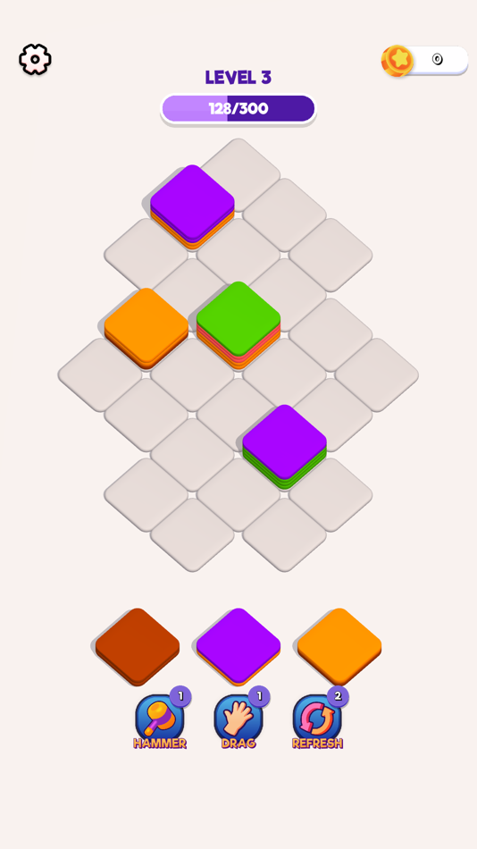 #1. Block Sort 3D - ASMR Tile Sort (iOS) By: ayush singla