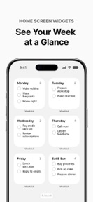 Weeklist: Weekly Planner screenshot