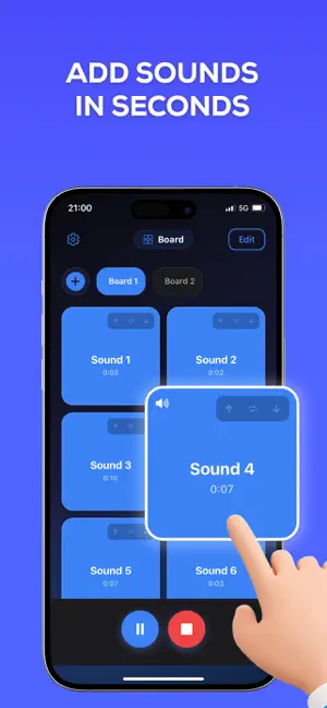 Sound Board - Audio Buttons iPhone screenshot 2