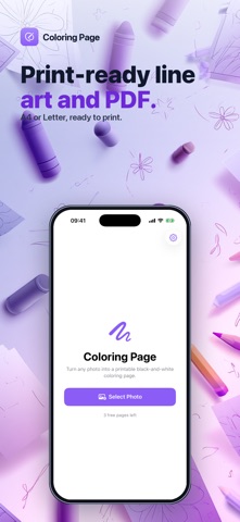 Linely - Coloring Page iPhone screenshot