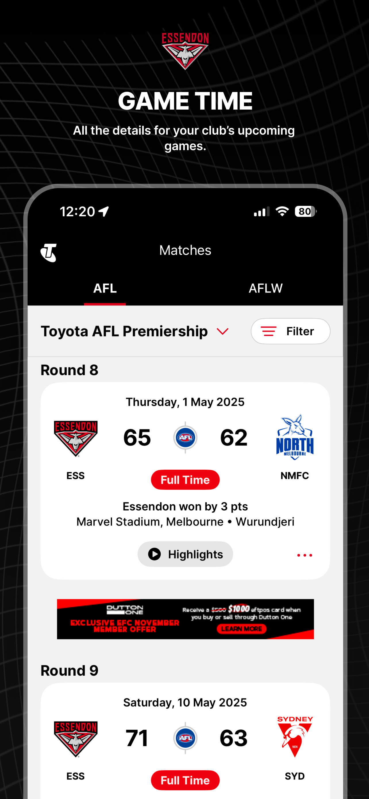 Essendon Official App
