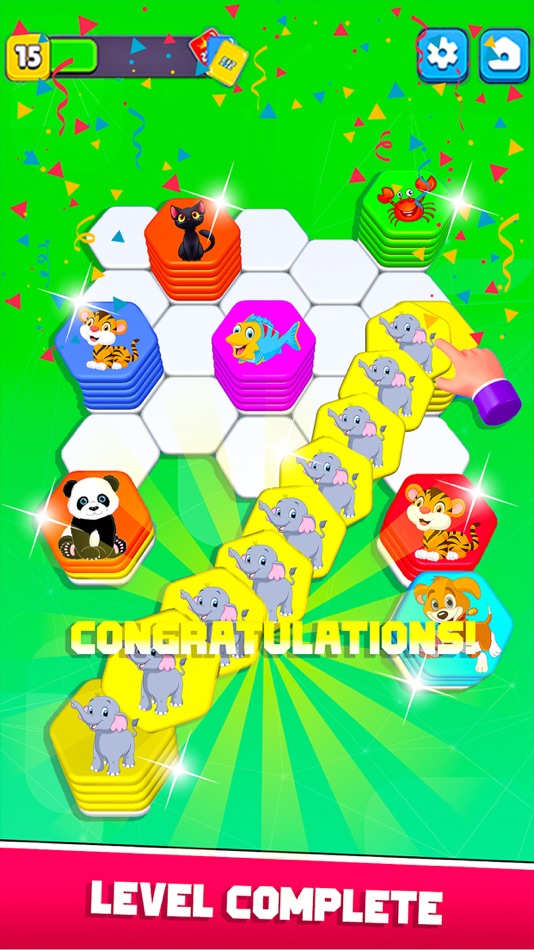 #3. Hexa Sorting - Brain Game (iOS) Podle: Muhammad Muzzammil Khan