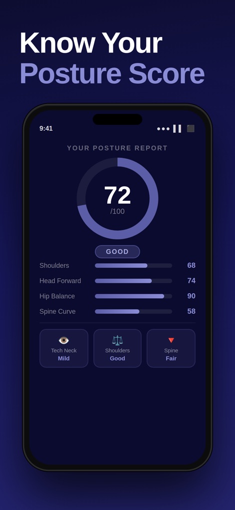 Posture Scan & Evaluation - Health & Fitness App | MWM