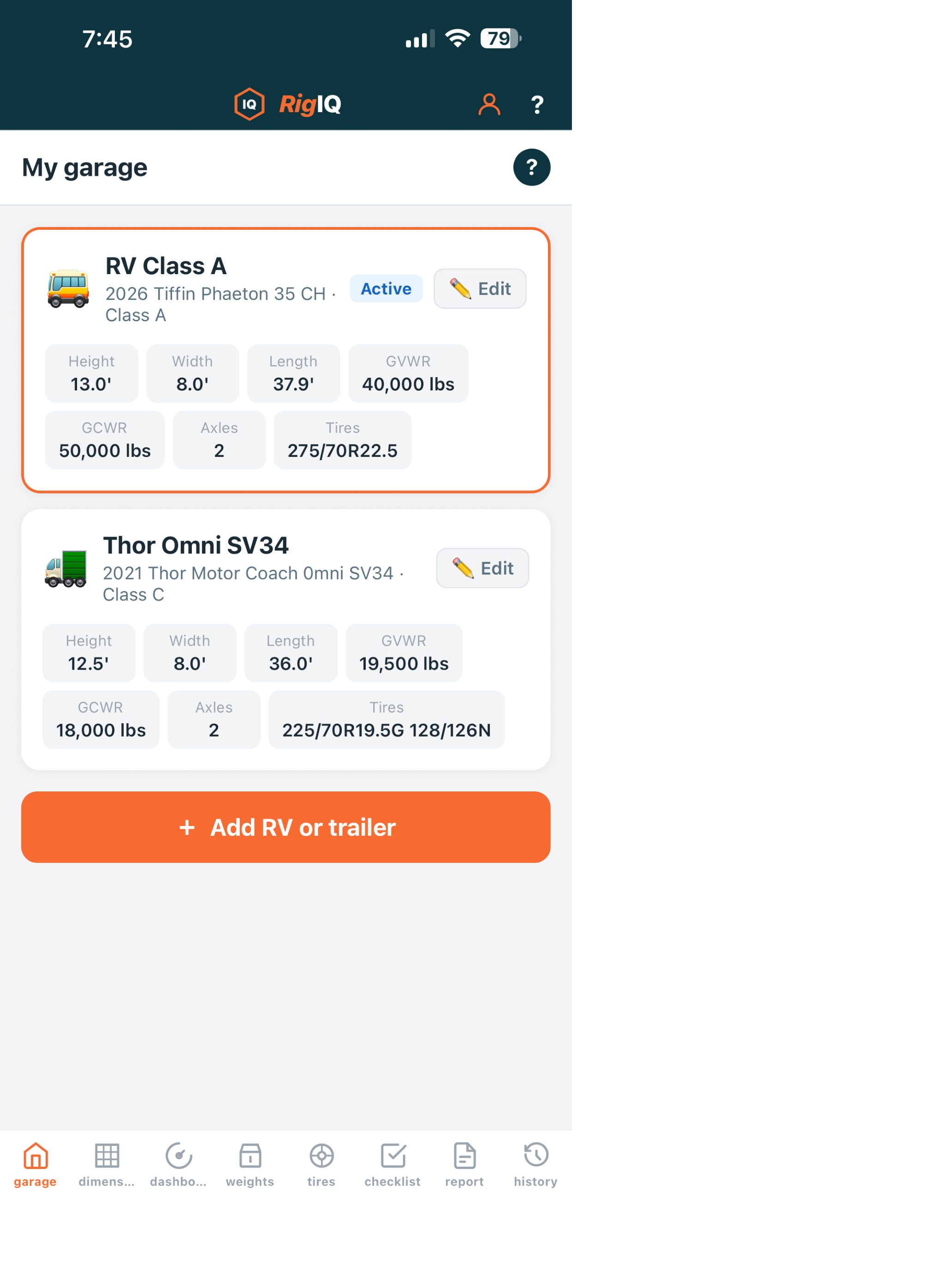 RigIQ RV Manager screenshot 6