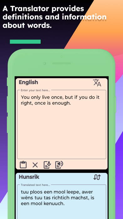 English Hunsrik Translator screenshot