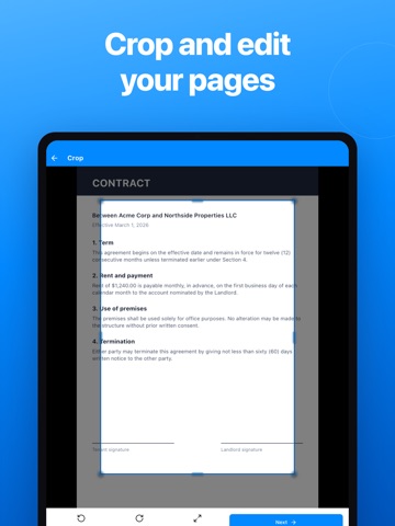 PDFix: PDF Scanner, Sign, OCR iPad screenshot