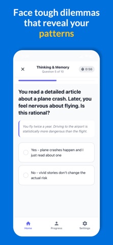 BehaviorIQ: Cognitive Bias Screenshot 2 of 8