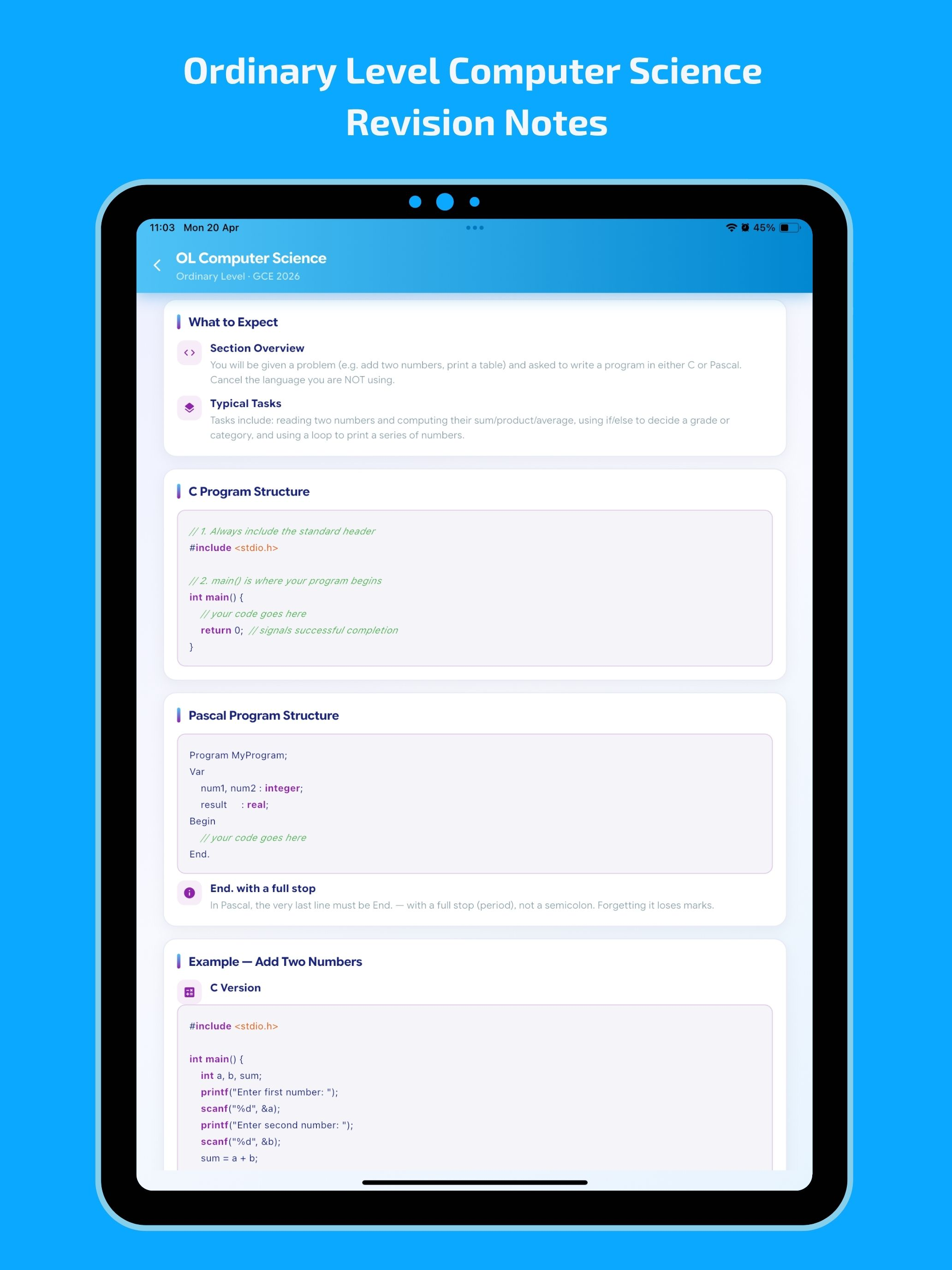 Smart Way -GCE Practicals App