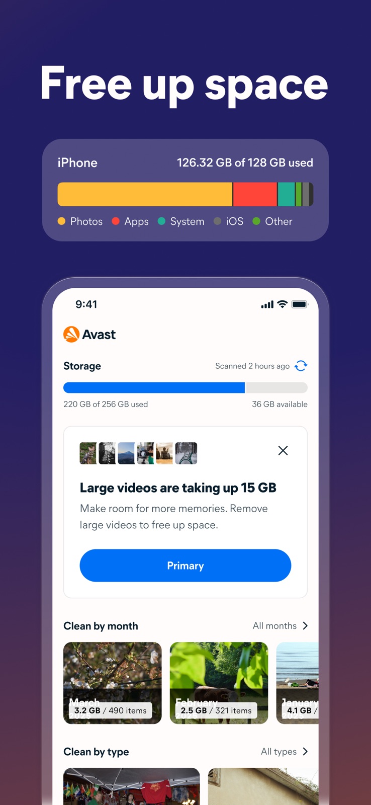 Avast Cleanup – Phone Cleaner iphone screenshot 1