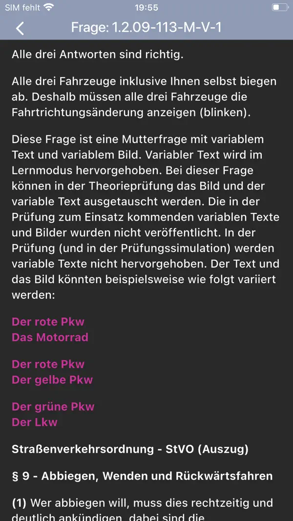 Fahrschule.de 2026 iPhone App Screenshot 3 – Bildung