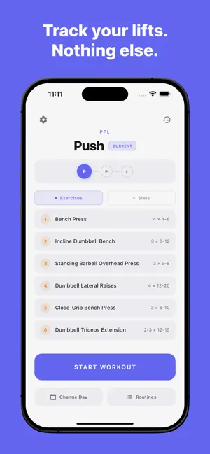 SWT - Simple Workout Tracker screenshot 1