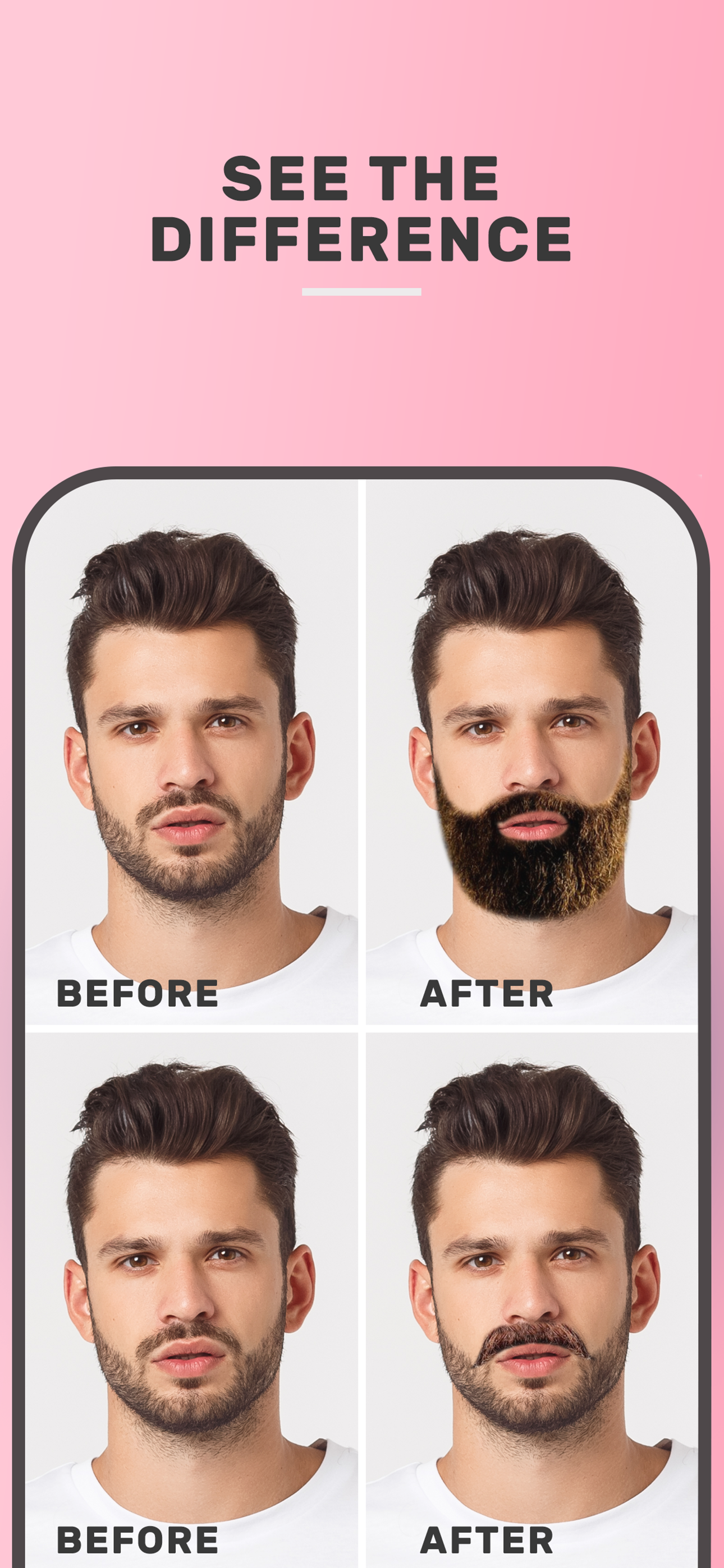 Man Hair Mustache Beard Style screenshot 7