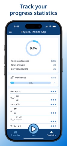 Physics. Trainer App Screenshot 4 of 4