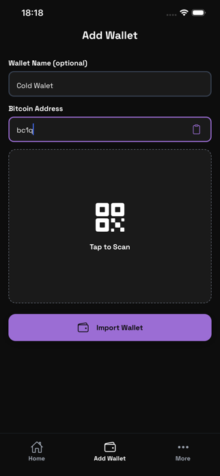 BTC Wallet Tracker Screenshot 5 of 9