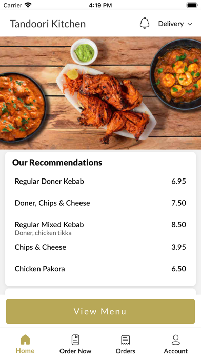 Tandoori Kitchen. Screenshot