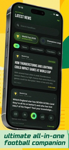 Worldwide Football Zone iPhone screenshot 5