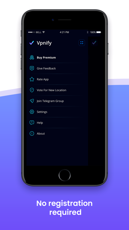 #6. VPNIFY - Unlimited VPN (macOS) Podle: Neonetworks solution ltd