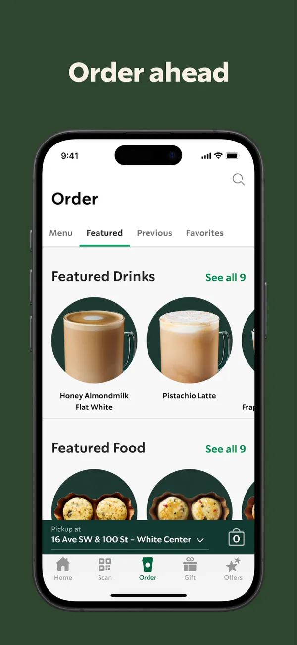 #3. Starbucks (iOS) 由: Starbucks Coffee Company
