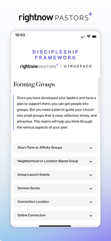 RightNow Pastors+ screenshot