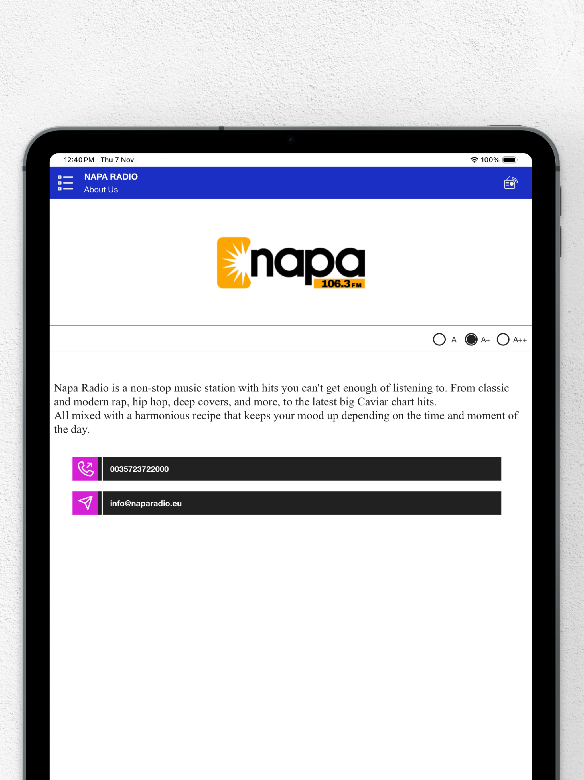 Napa Radio screenshot 8
