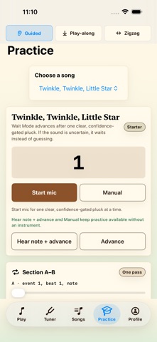 Kalimba Studio: Tuner & Tabs Screenshot 4 of 5