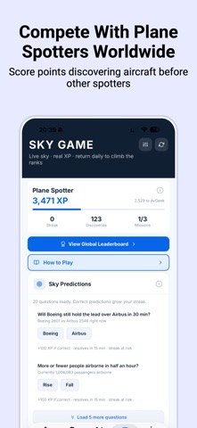 Skywise Flight Tracker & Game iPhone screenshot