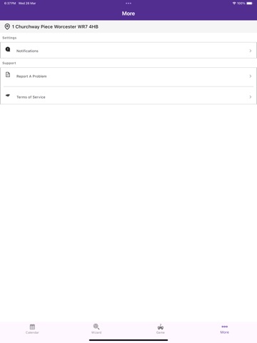 Wychavon Bin Hub iPad screenshot