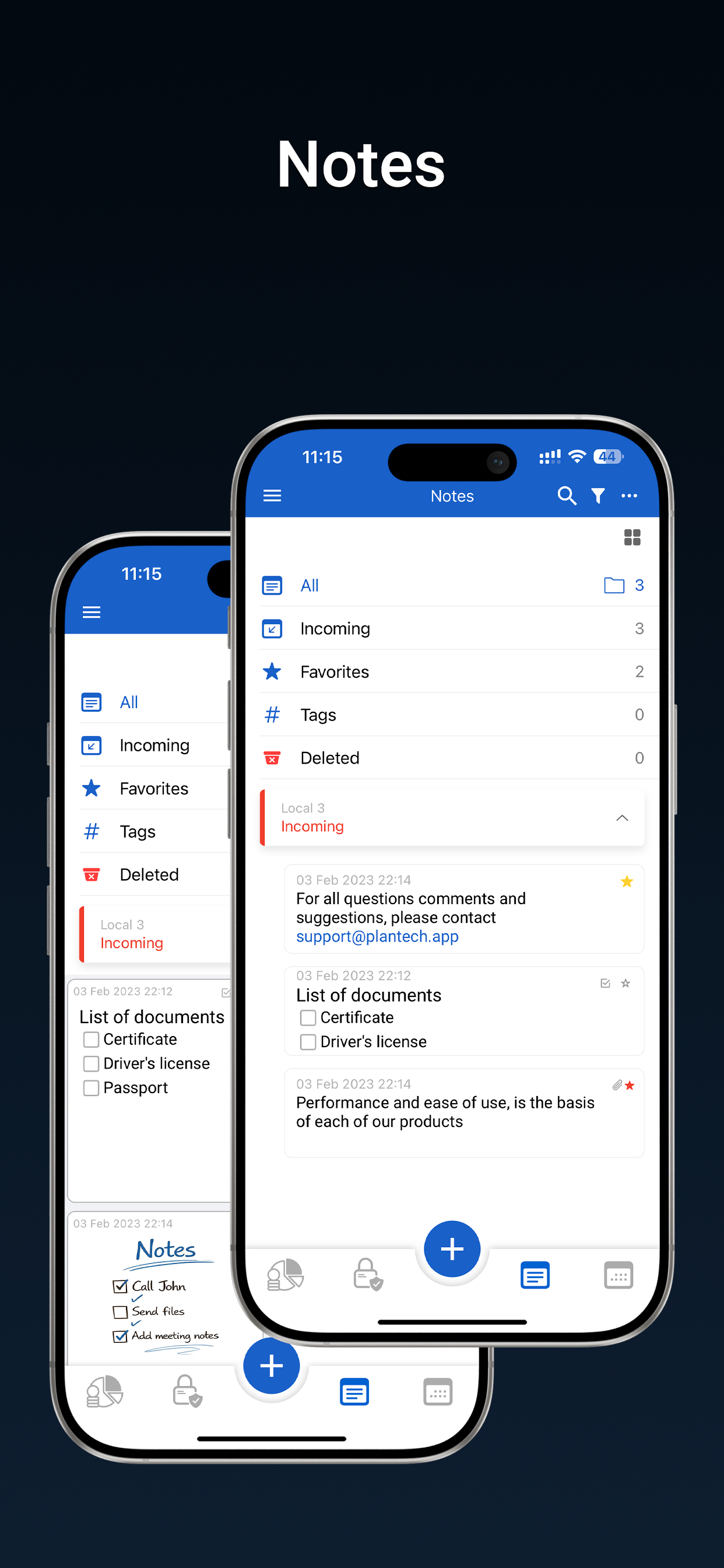 HUB: Calendar, Notes, Budget