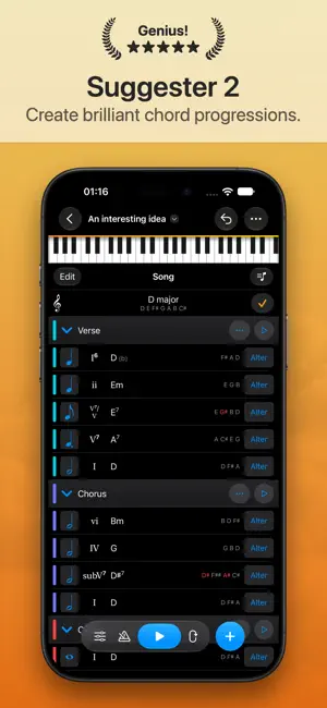 Suggester 2 : Chords & Scales screenshot 1