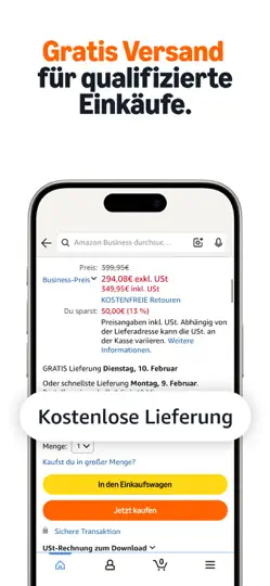 Screenshot von Amazon Business: Großhandel auf dem iPhone 3
