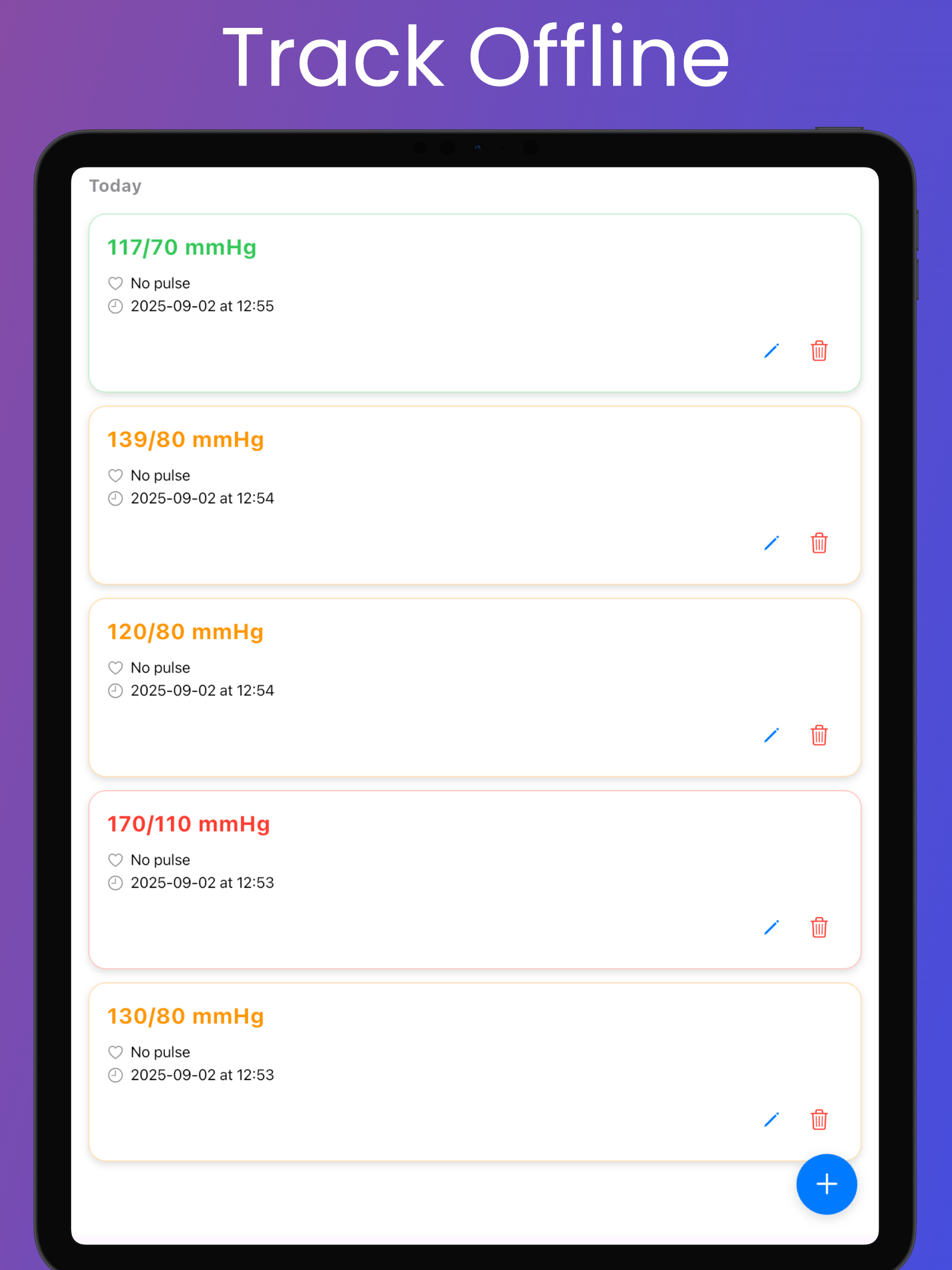Blood Pressure Log Max screenshot 8